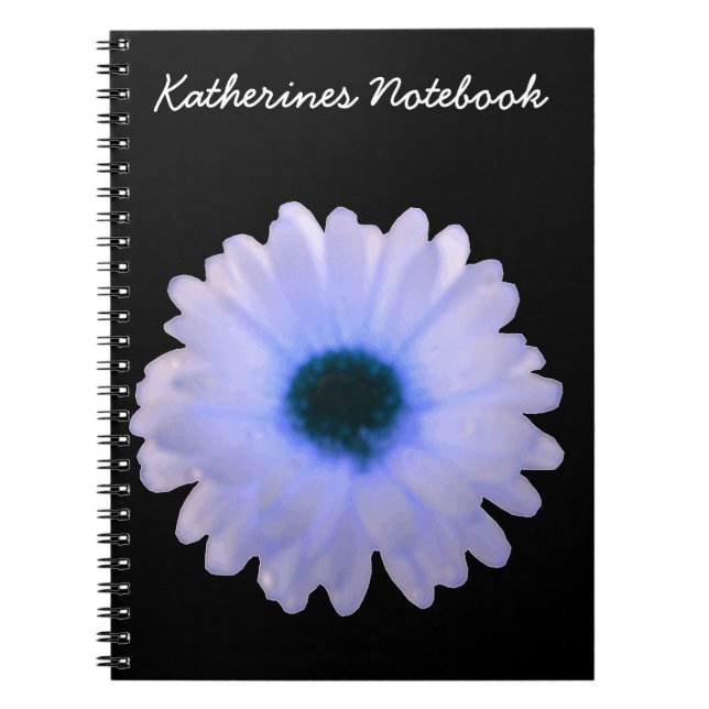 Marigold blanc et bleu Carnet personnalisable (Devant)