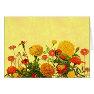 Marigold Garden in Orange and Golden Hues