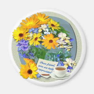 MARIGOLD POSY ~ Amitié Magnet