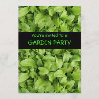 Marigold Seedlings Custom Garden Invitations