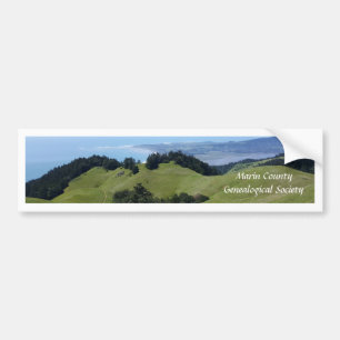 Marin County Genealogne Society Bumper Sticker