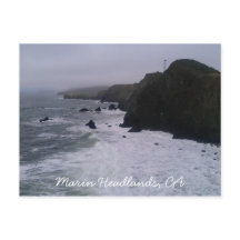 Marin Headlands, carte postale CA