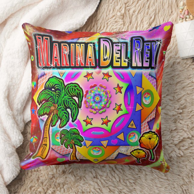 Marina Del Rey Amis Tropical Coussin (Couverture)