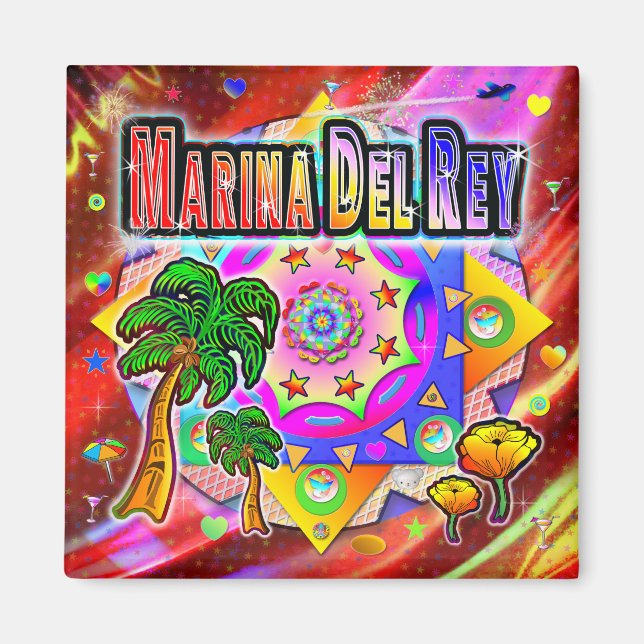 Marina Del Rey Amis Tropiques Magnet (Devant)