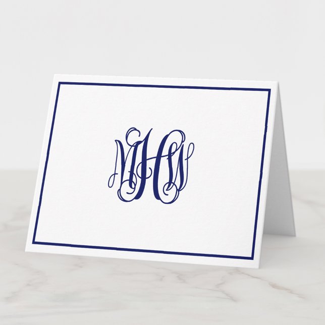 Marine 3 Initial Script Monogramme de vigne DIY BG (Créateur téléchargé)