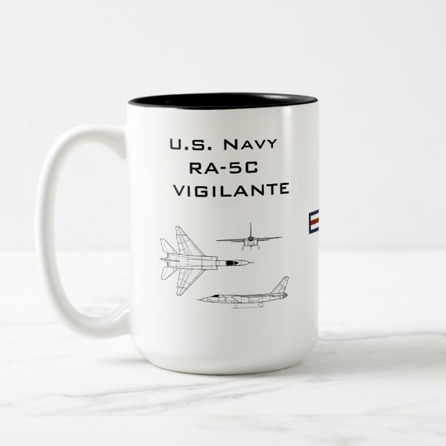 Marine américaine RA-5C Vigilante Mug (Gauche)