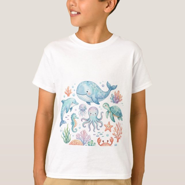 Marine Animals T-Shirt (Devant)
