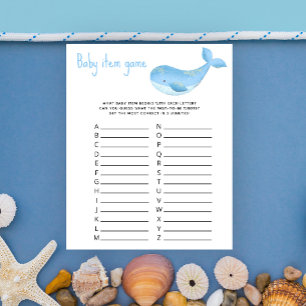 Marine Baby Item Jeu. Jeu baby shower