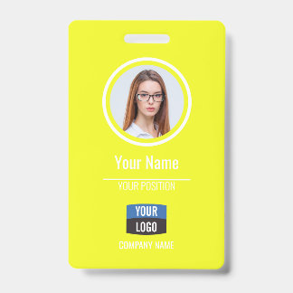 Marine - Badge de sécurité de l'entreprise avec ph