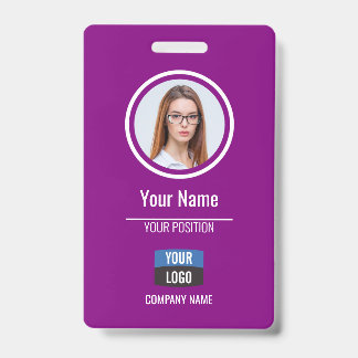 Marine - Badge de sécurité de l'entreprise avec ph