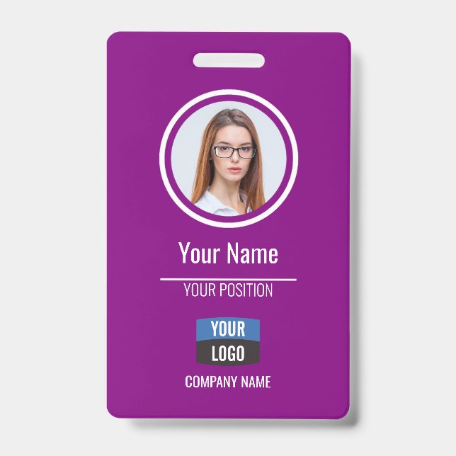 Marine - Badge de sécurité de l'entreprise avec ph (Avant)