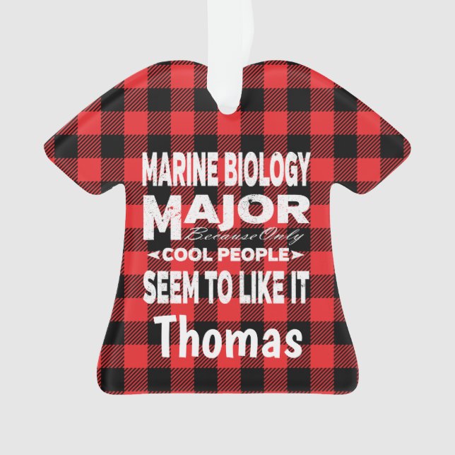 Marine Biology College Major Red Plaid (devant)