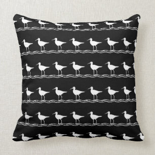 marine BLACK SAND PIPER blanc COUSSIN côte