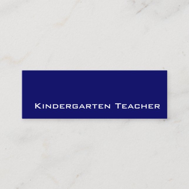 Marine blanche Enseignant de maternelle cartes de  (Devant)