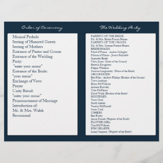 Marine Bleu Blanc Mariage nautique Programmes de c