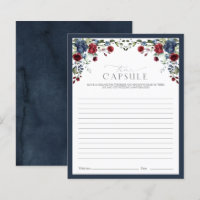 Marine Bleu Bourgogne Temps Capsule Floral Douche 