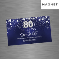 Marine bleu étoiles 80e anniversaire Enregistrer l