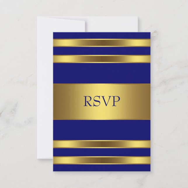 Marine Blue Gold RSVP (Devant)
