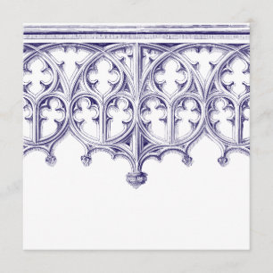 Marine Cathédrale Bleue Invitations de mariage