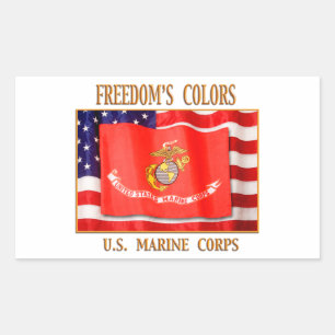 Marine Corps des États-Unis Votre Stickers Rectang