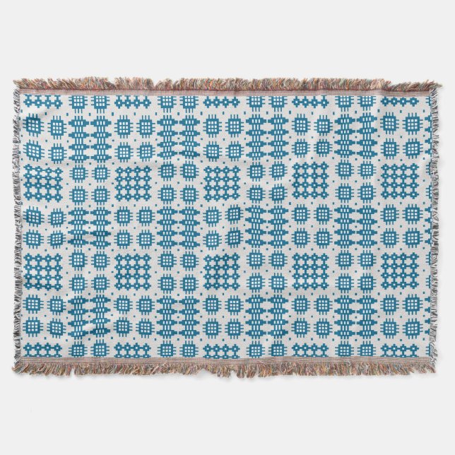 Marine et couverture grise de jet de motif de (Devant)