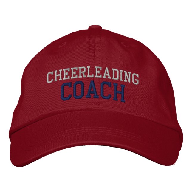 Marine et Silver Text Cheerled Coach Casquette (Devant)