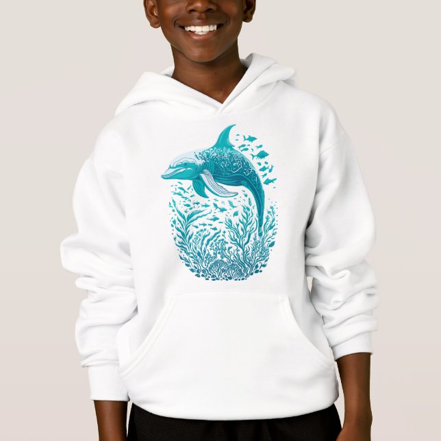 Marine Life Art | Design graphique dauphin (Devant)