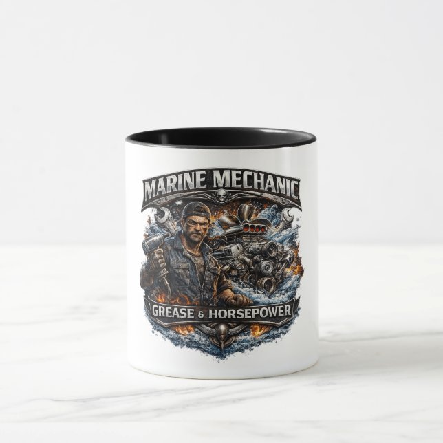Marine Mechanic Coffee Mug (Centre)