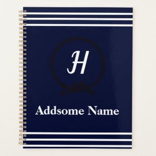 Marine nautique Blue Beach littoral Monogramme
