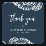 Marine Nautique Octopus Wedding Faveurs Stickers<br><div class="desc">Nos stickers de thème de pieuvre nautique sont parfaits pour les anniversaires,  mariages ou fêtes. Personnalisez les noms et la date. Objets correspondants disponibles dans la collection 'Navy Nautical Octopus' dans le magasin SpectraArt Studio Zazzle.</div>