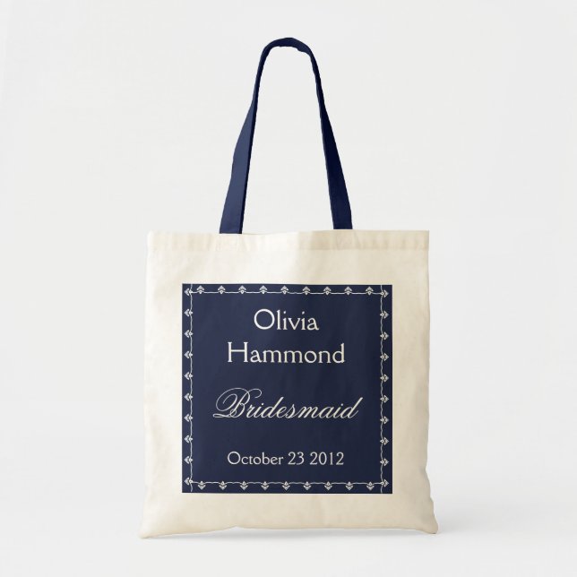 MARINE NOMMÉE FAITE SUR COMMANDE et BLANC de sac (Devant)