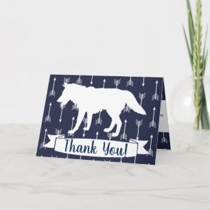 Marine Russe moderne et Flèches Loup Blanche Merci