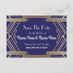 Marine Sauvez La Date Mariage Invitations d'or
