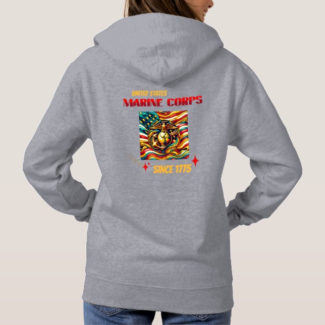 Marines depuis 1775 Sweat - shirt à capuche (Dos)