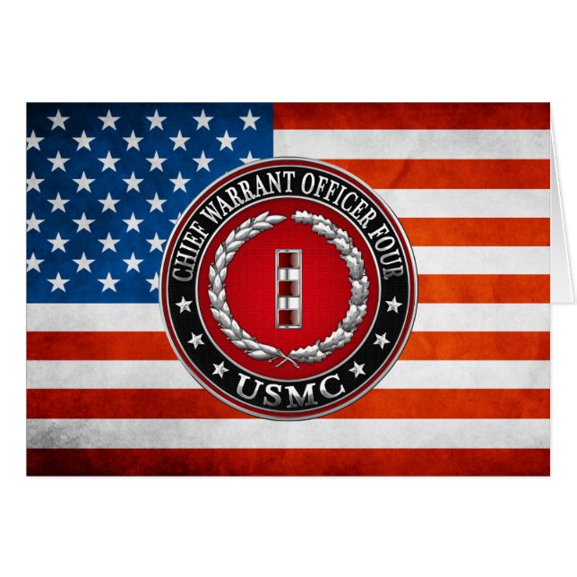 Marines des États-Unis : Adjudant-chef quatre (USM (Devant horizontal)