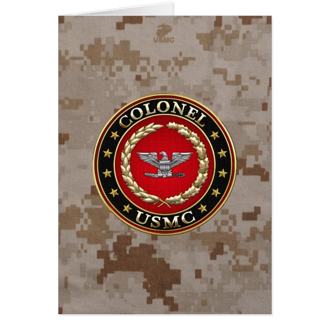 Marines des États-Unis : Colonel (USMC Col) [3D] (Devant)