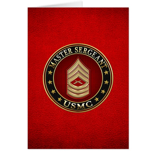 Marines des États-Unis : Sergent-maître (USMC MSgt (Devant)