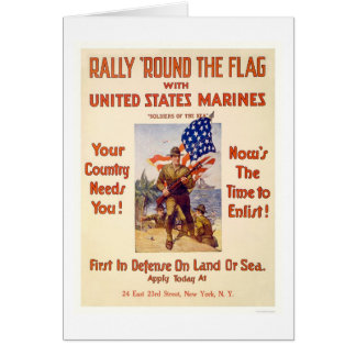 Marines - rassemblement 'autour du drapeau