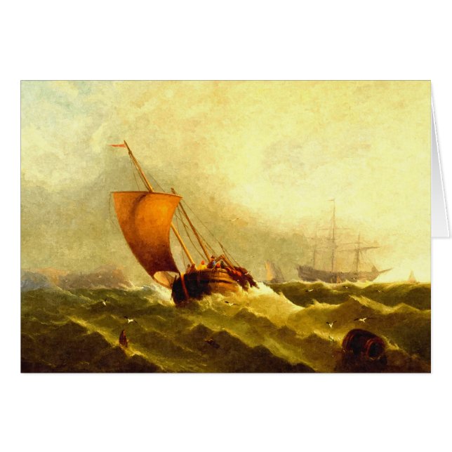 Marins dans une tempête (Devant horizontal)