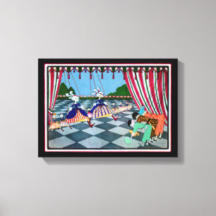 Marionette Curtsy CHANGE COULEUR ~ Toile enveloppé