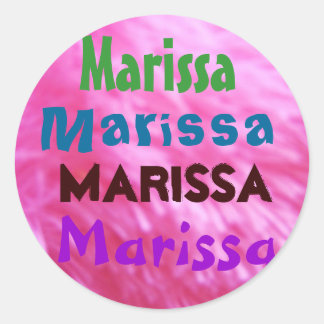 Marissa nom autocollant
