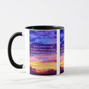 Mark 1:2 KJV Bible Verse Pic Mug à deux tons