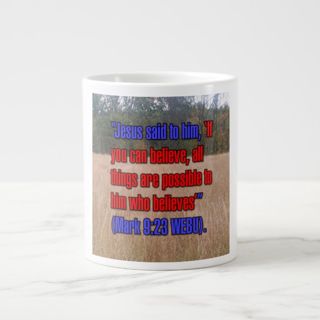 Mark 9:23 WEBU Mug (Devant)