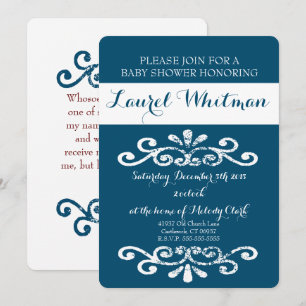 Mark Baby shower Invitation