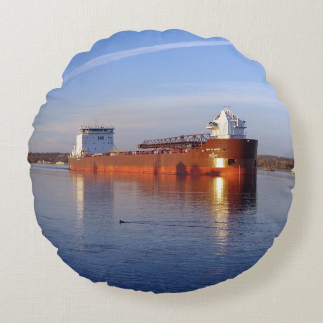 Mark W. Barker coussin rond (Devant)