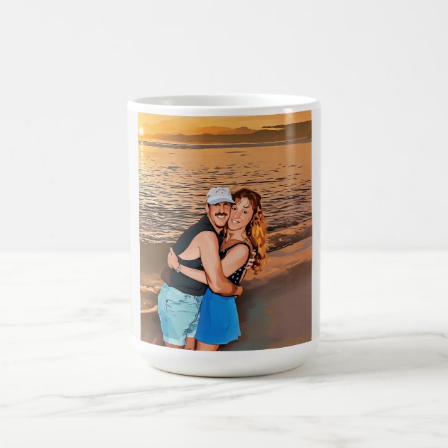Marla et David Mangan Joyeux 50e Anniversaire mug (Centre)