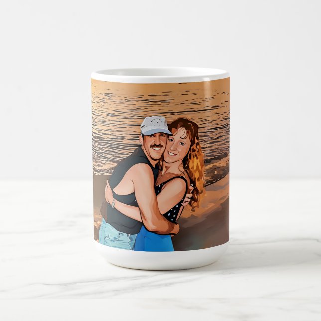 Marla et David Mangan Joyeux 50e Anniversaire mug (Centre)