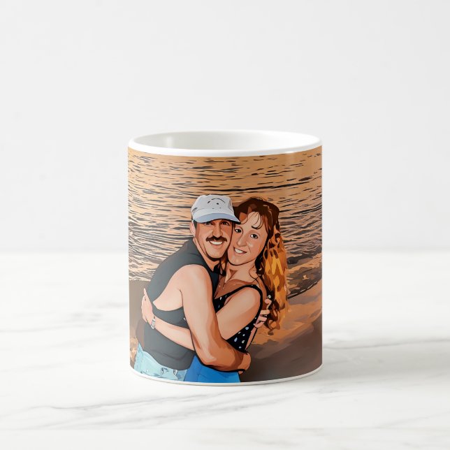 Marla et David Mangan Joyeux 50e Anniversaire mug (Centre)