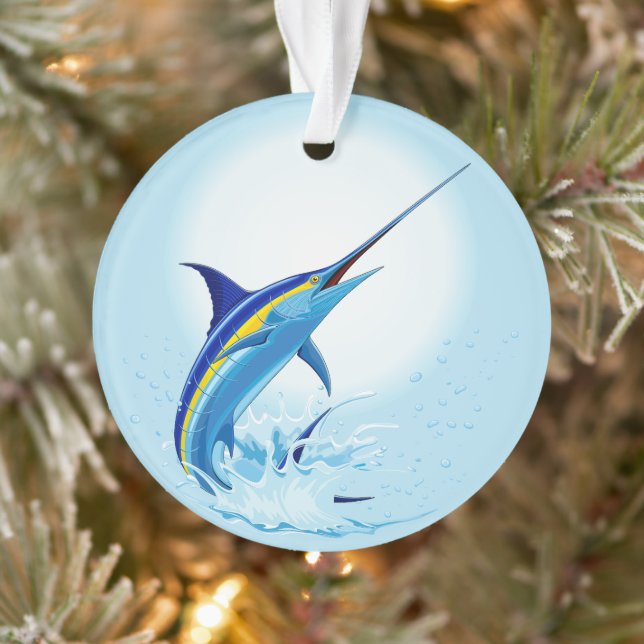 Marlin Bleu Jaillissant de l'Océan (Arbre)