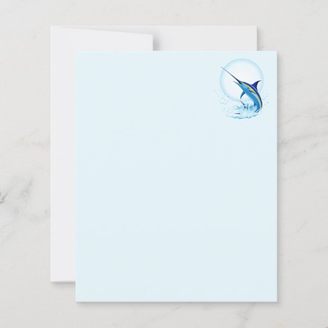 Marlin Bleu Jaillissant de l'Océan (Devant)